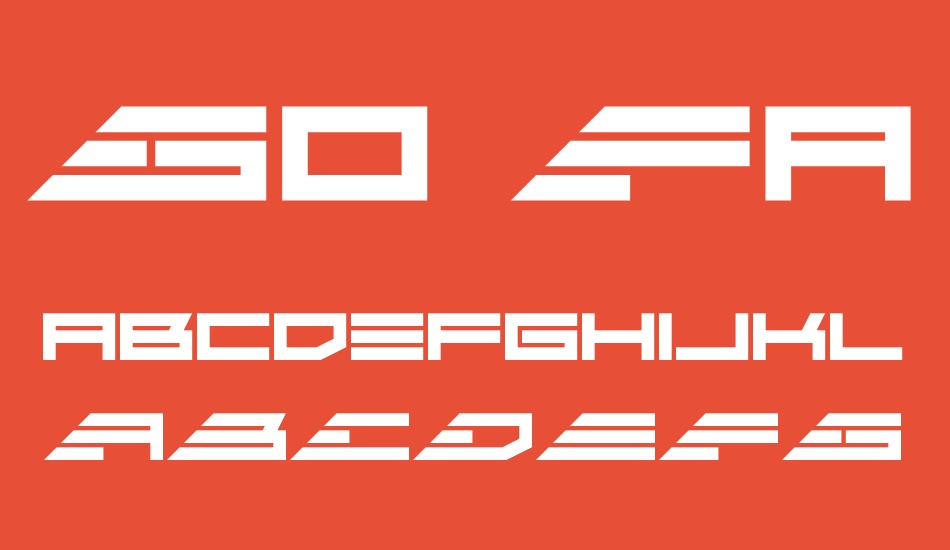 Go Faster font