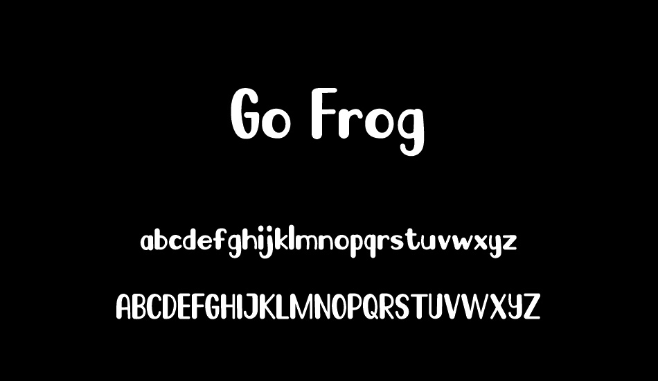 Go Frog font