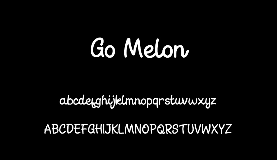 Go Melon font