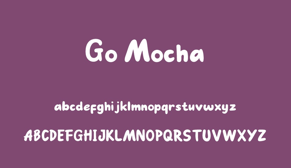 Go Mocha font