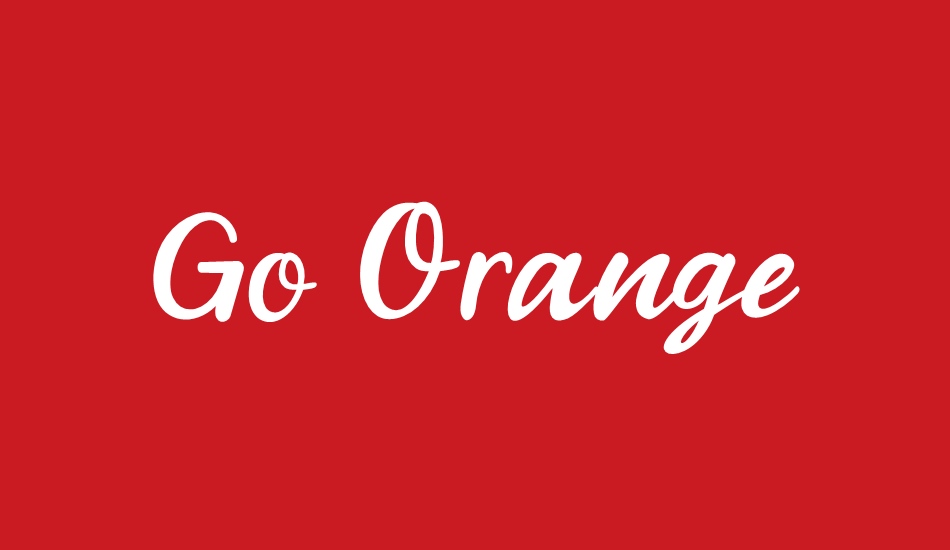 Go Orange font big