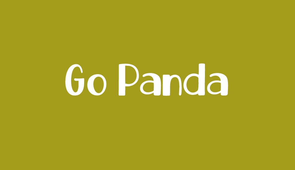 Go Panda font big