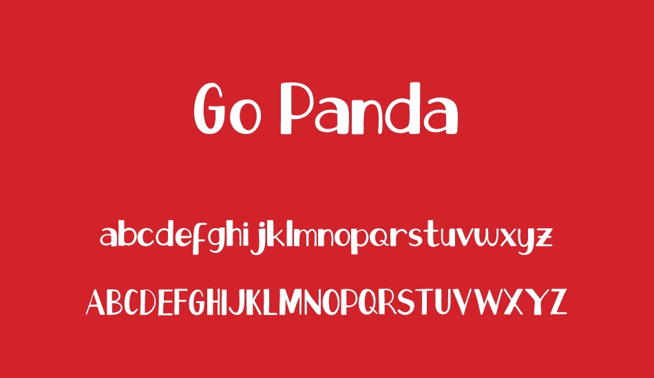 Go Panda font