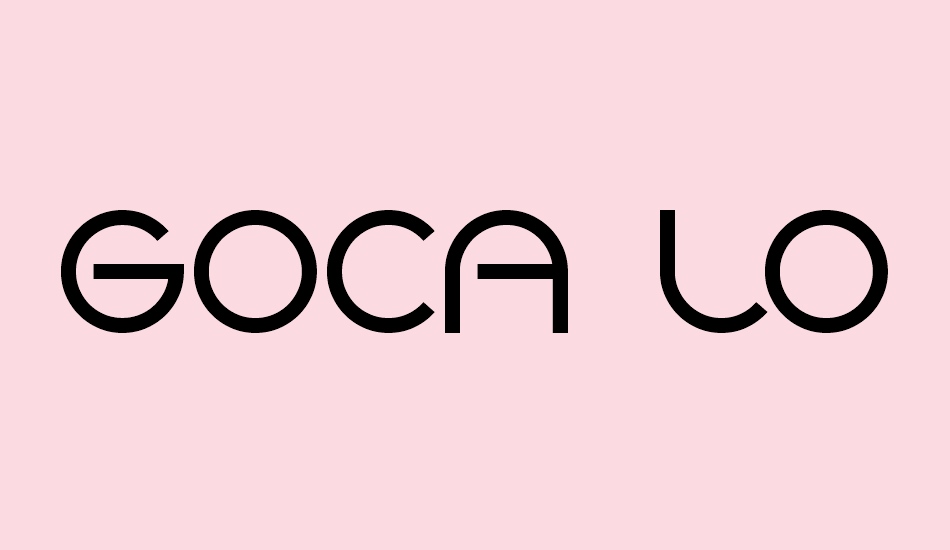 Goca logotype beta font big