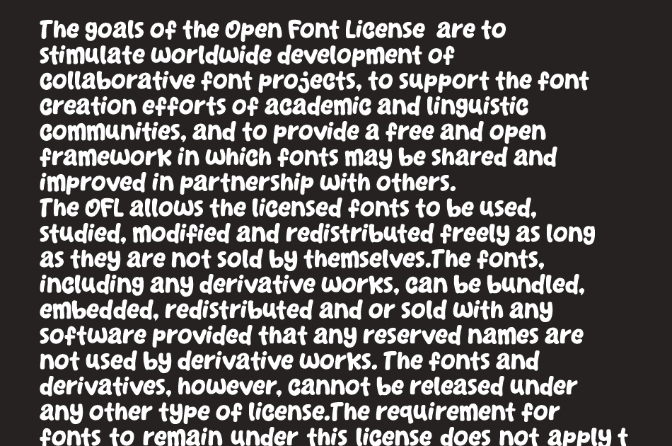 Gocake font 1