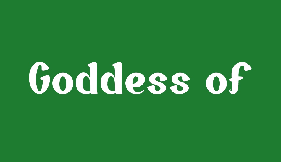 Goddess of Fortune font big