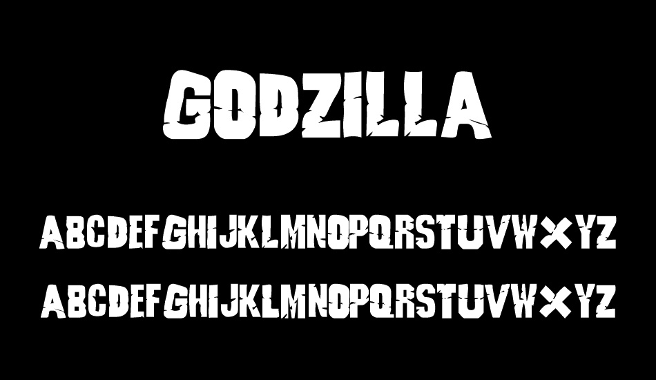 Godzilla font