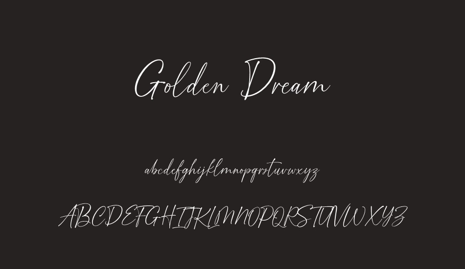 Golden Dream font