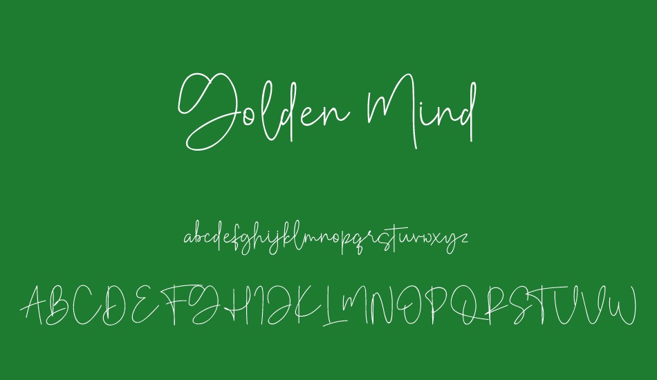 Golden Mind font