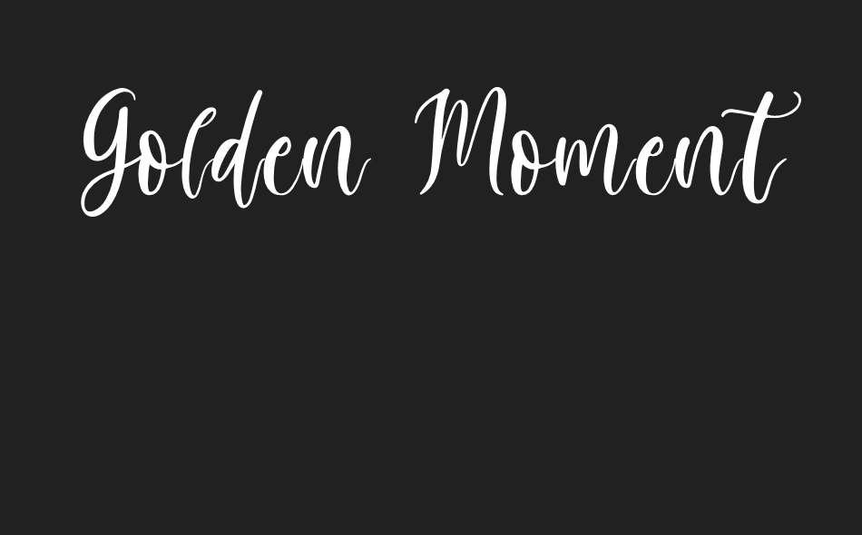 Golden Moment font big