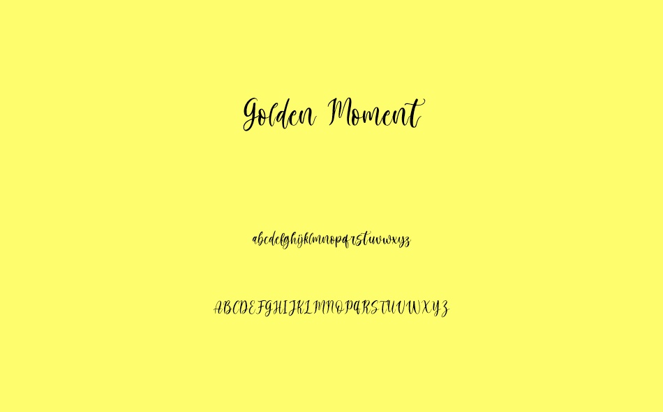 Golden Moment font