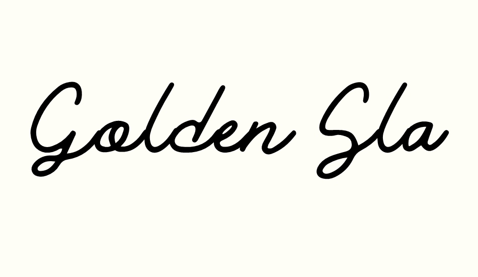 Golden Slayer font big