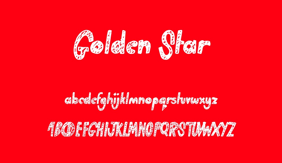 Golden Star font