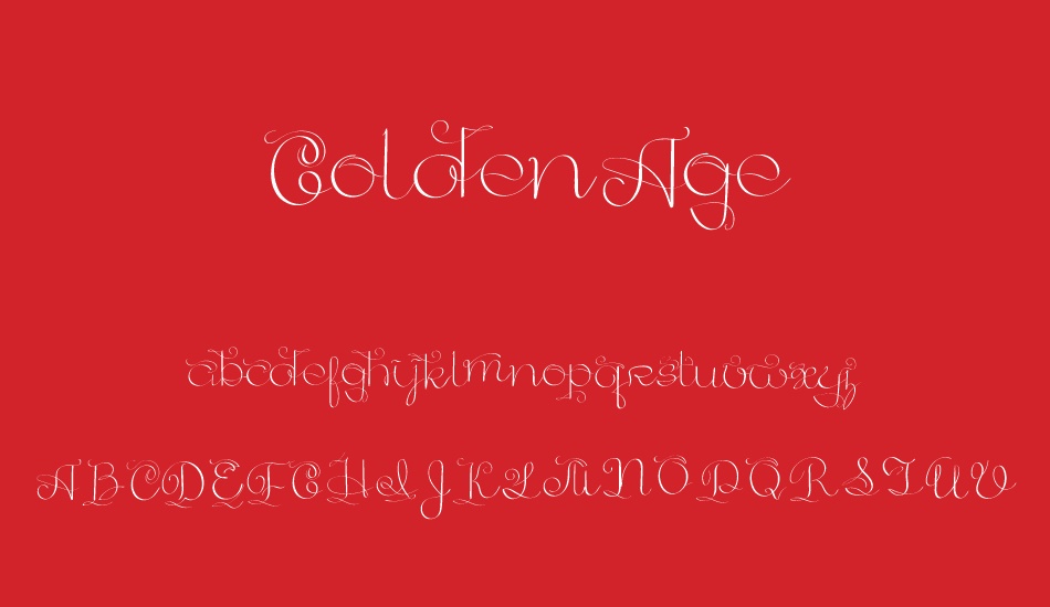 GoldenAge font