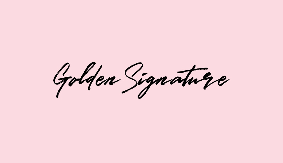 GoldenSignature font big