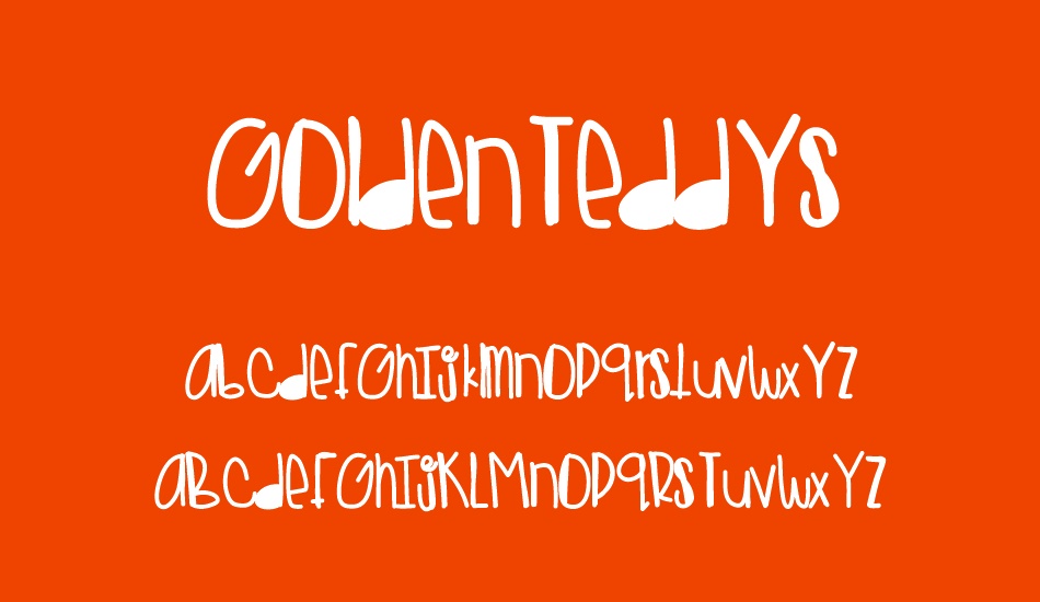 GoldenTeddys font