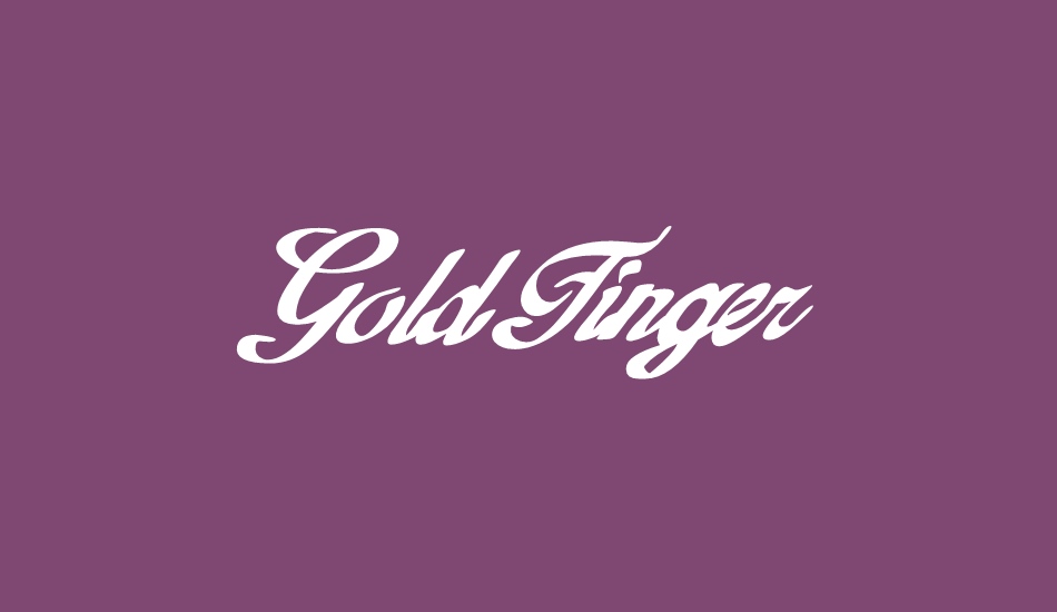 GoldFinger font big