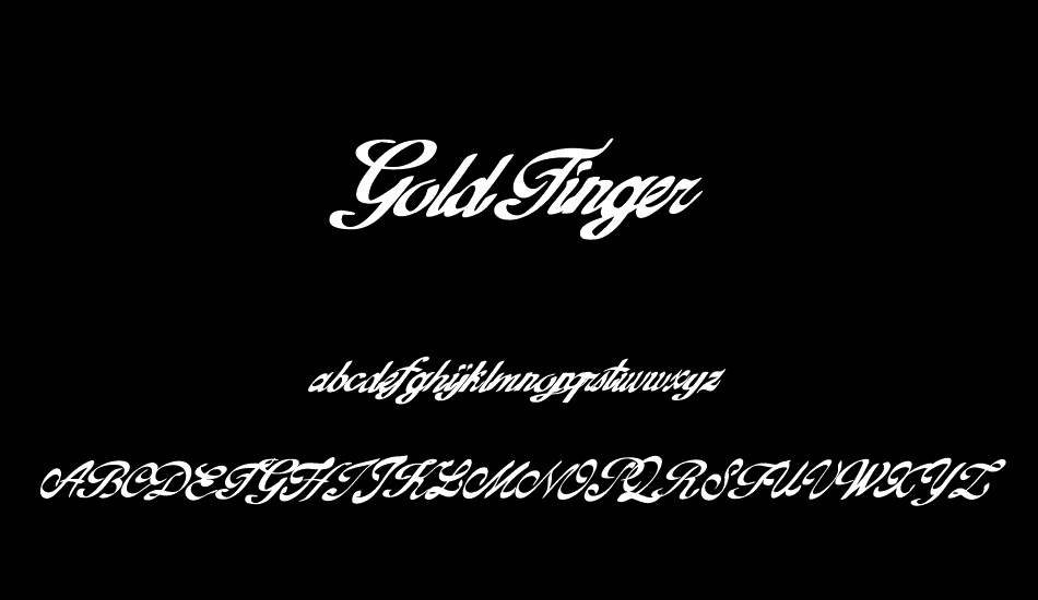 GoldFinger font