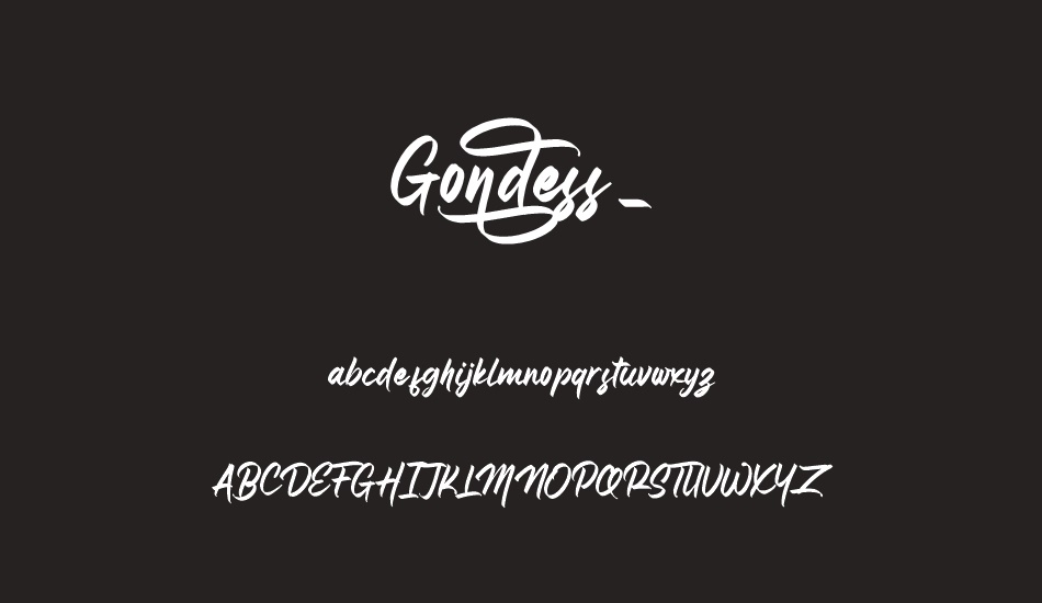 Gondess_DEMO font