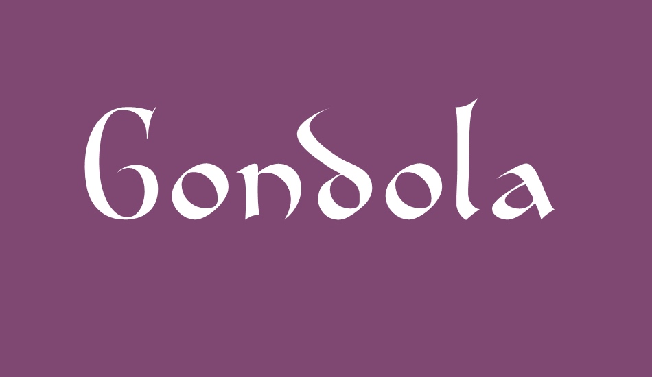 Gondola SD font big