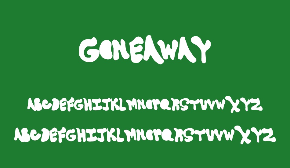 GoneAway font