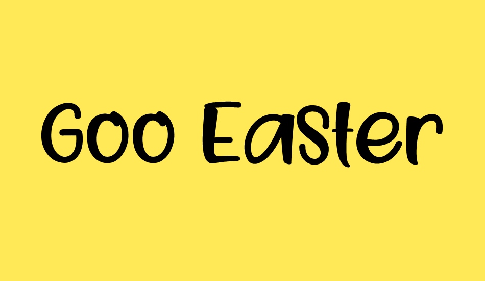 Goo Easter font big