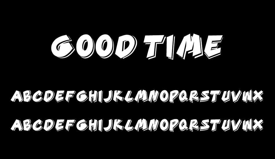 GOOD TIME font