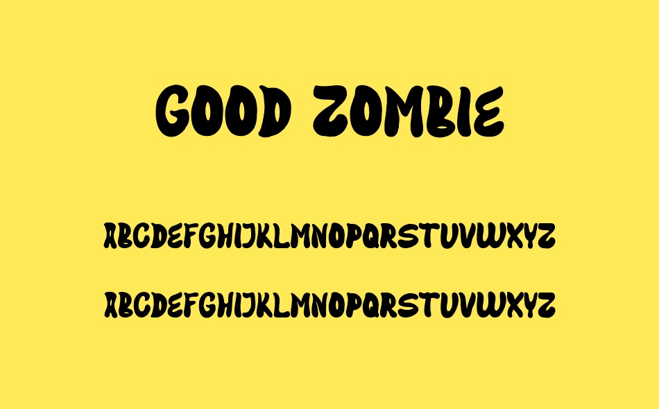 Good Zombie font