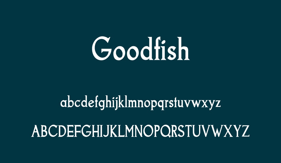 Goodfish font