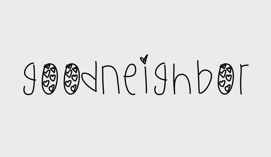 GoodNeighbor font big