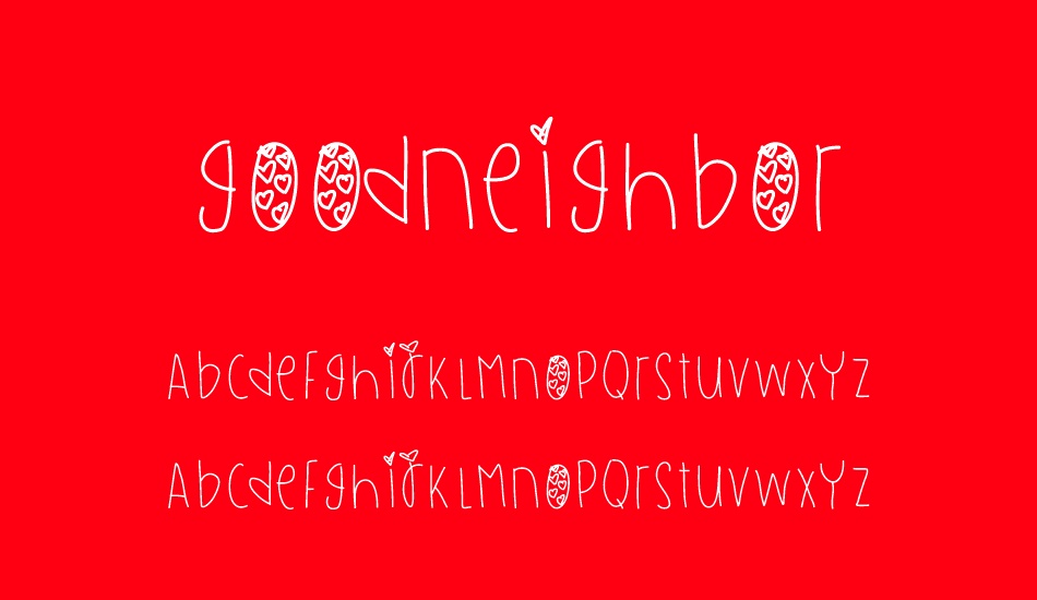 GoodNeighbor font