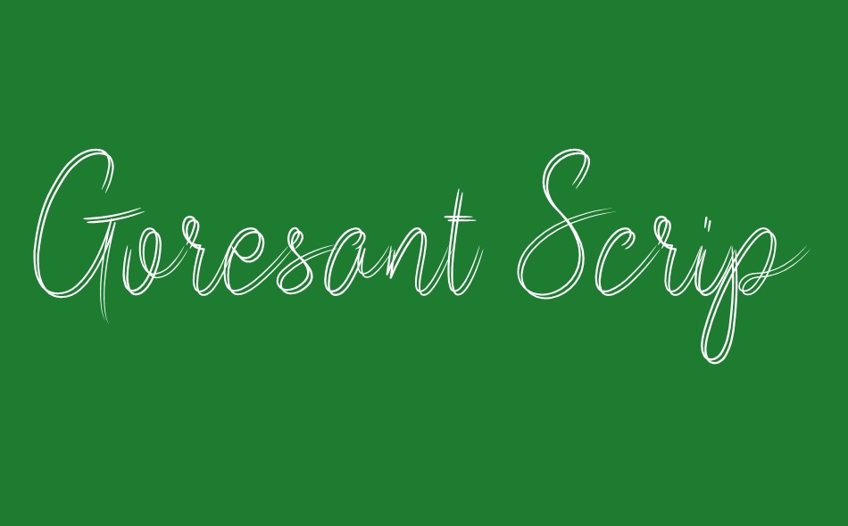 Goresant Script font big