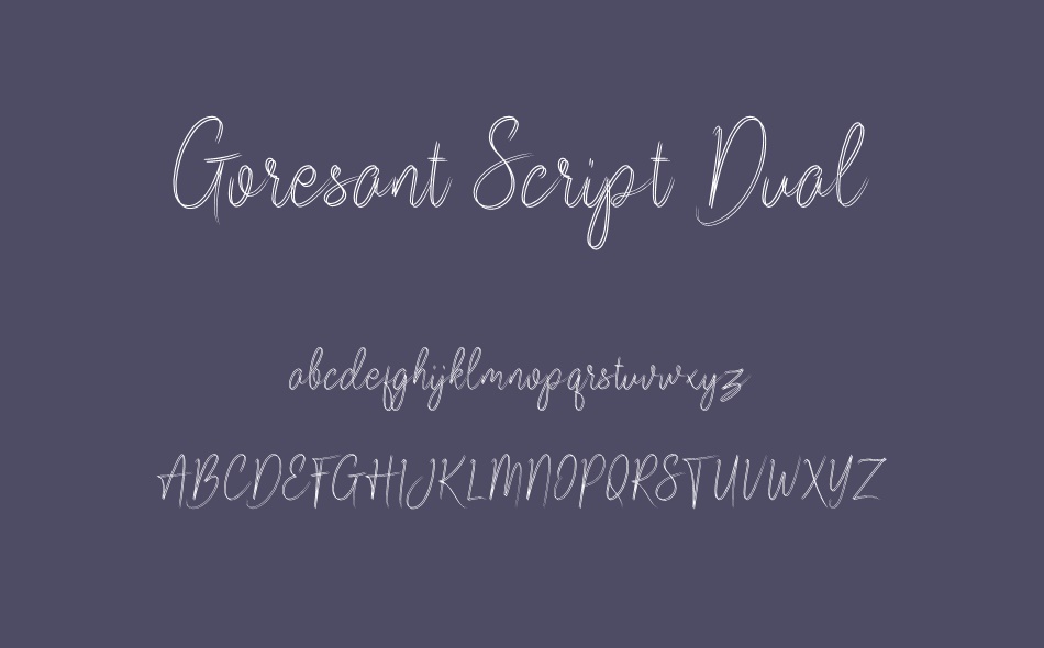 Goresant Script font