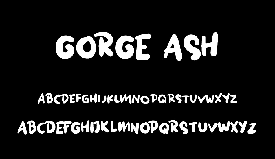GORGE ASH font