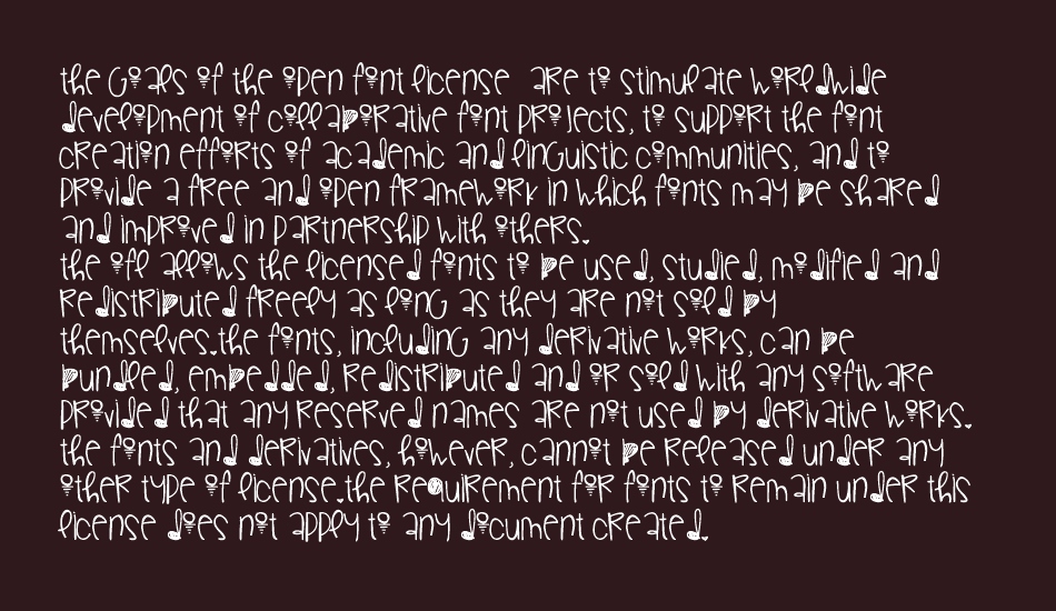 GorgeousFlaws font 1