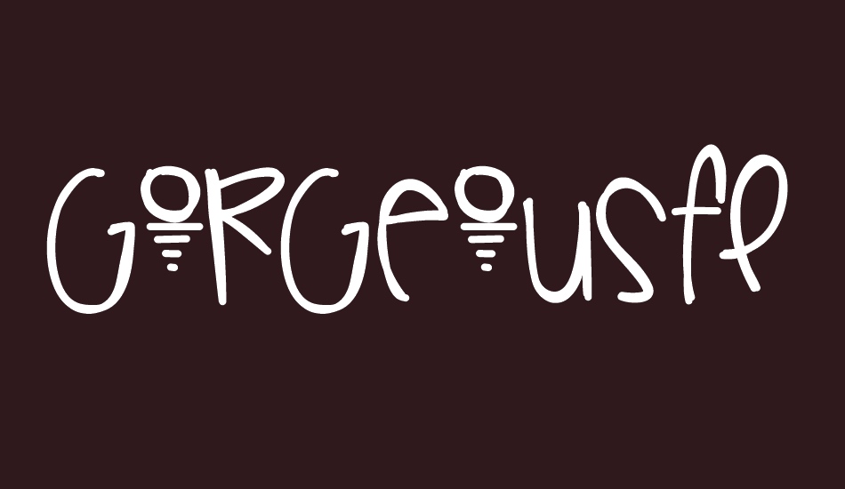 GorgeousFlaws font big