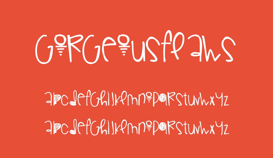 GorgeousFlaws font