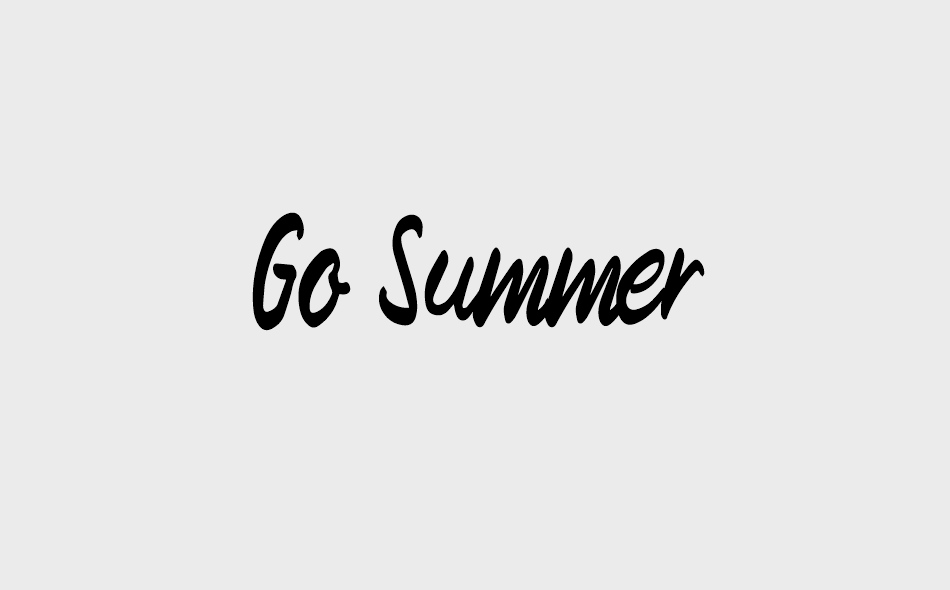 Go Summer font big