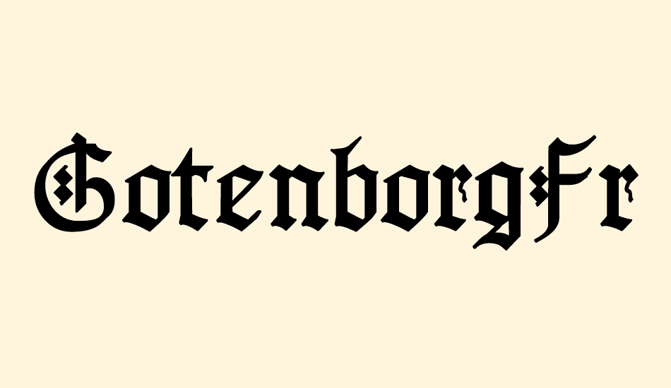 GotenborgFraktur font big