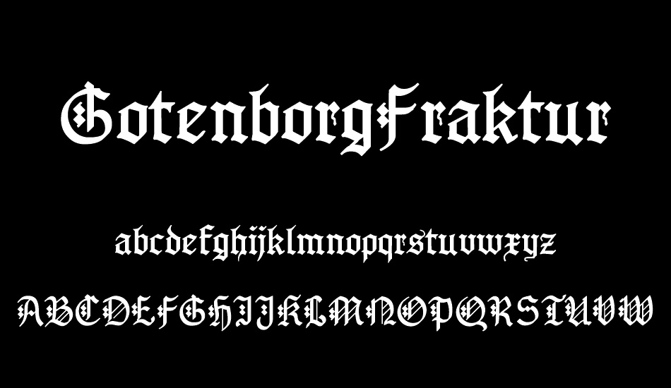 GotenborgFraktur font