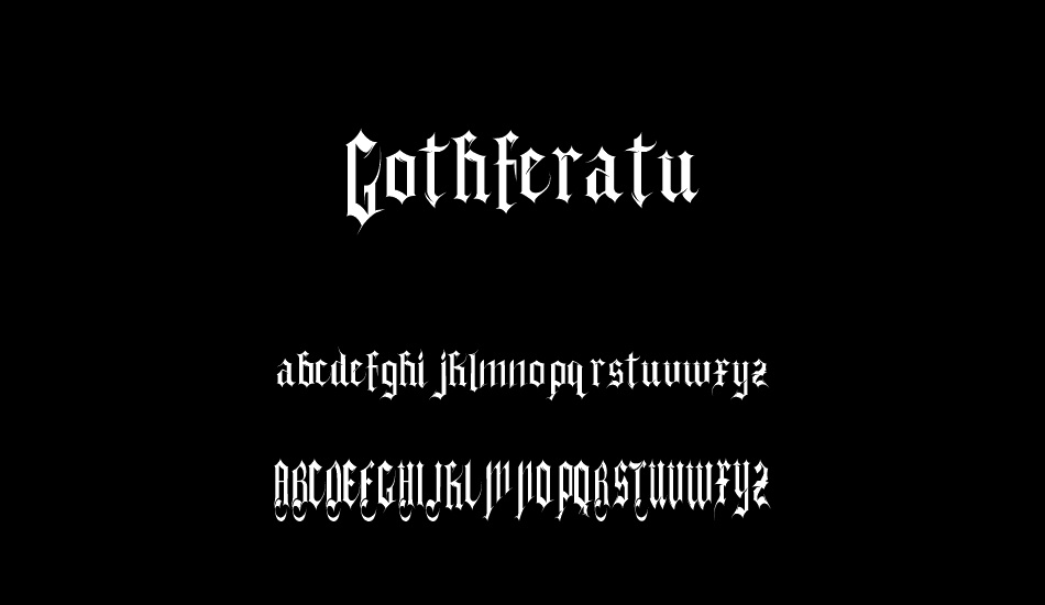 Gothferatu font