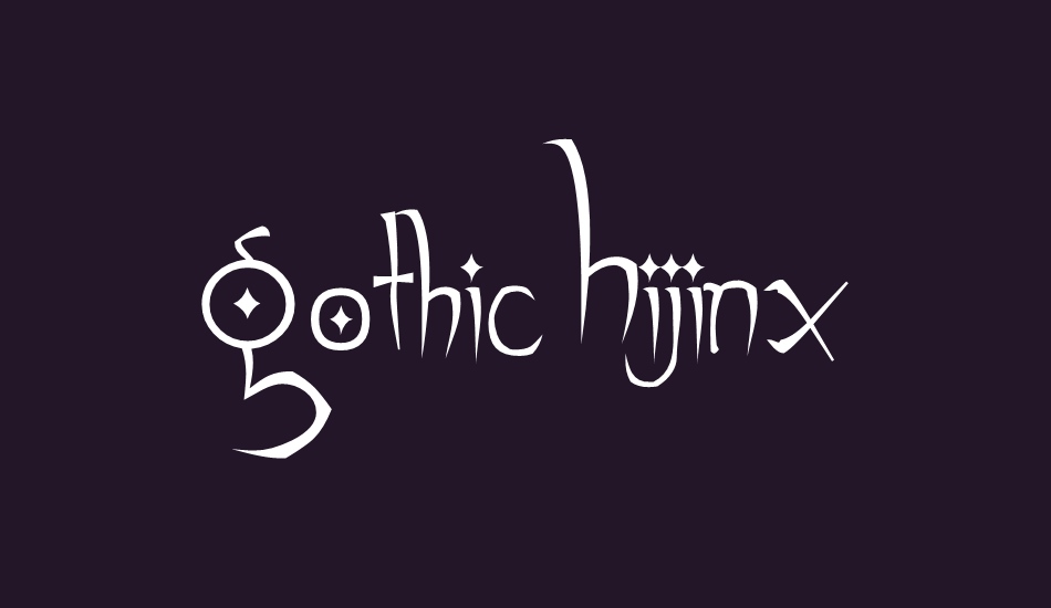 Gothic Hijinx font big