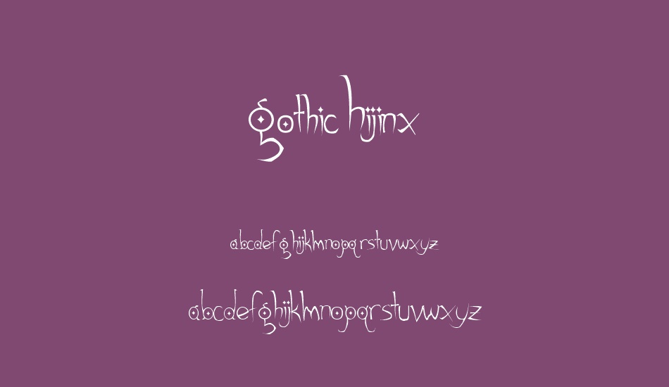 Gothic Hijinx font