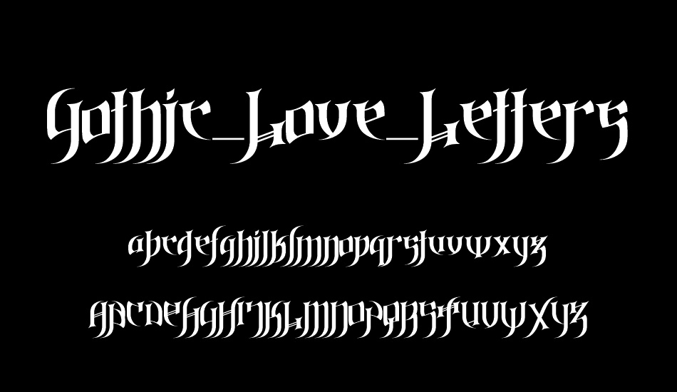 Gothic_Love_Letters font