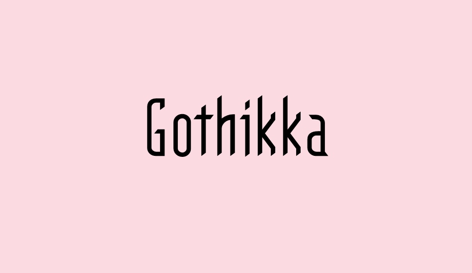 Gothikka font big