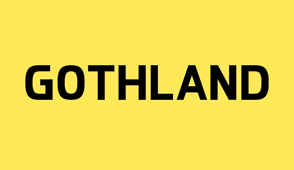 Gothland font big