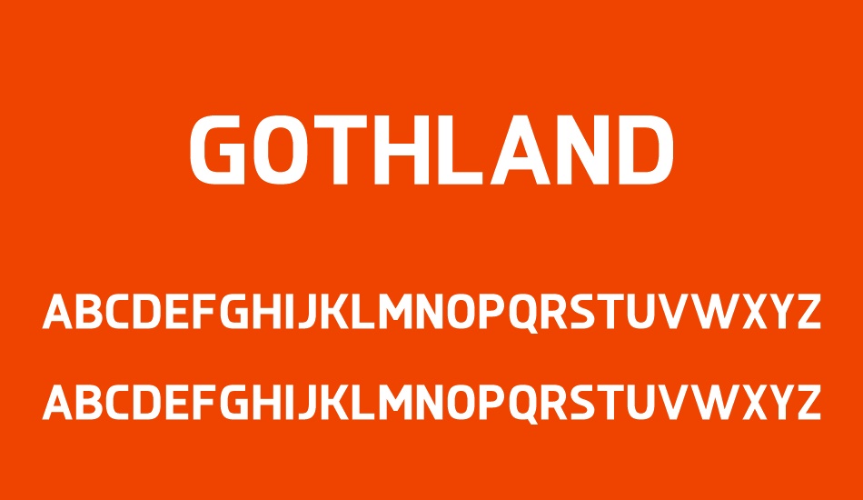 Gothland font