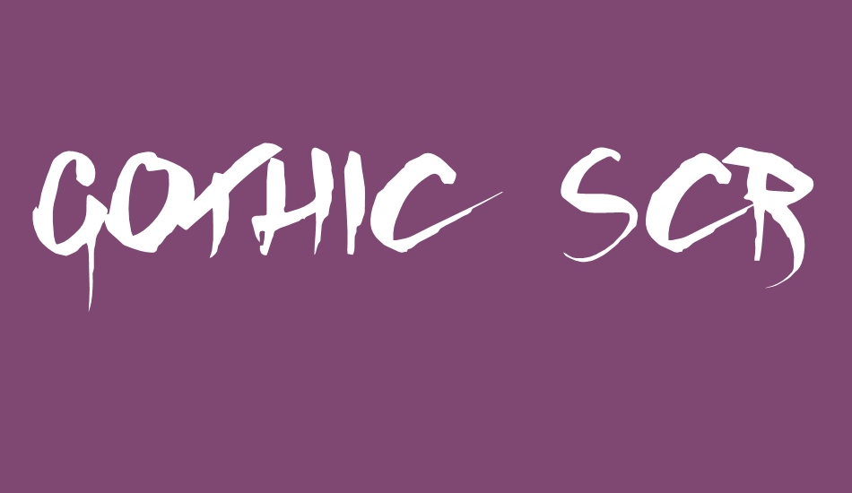 GOTHIC SCRIBBLE font big