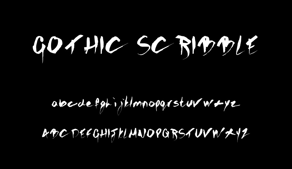 GOTHIC SCRIBBLE font