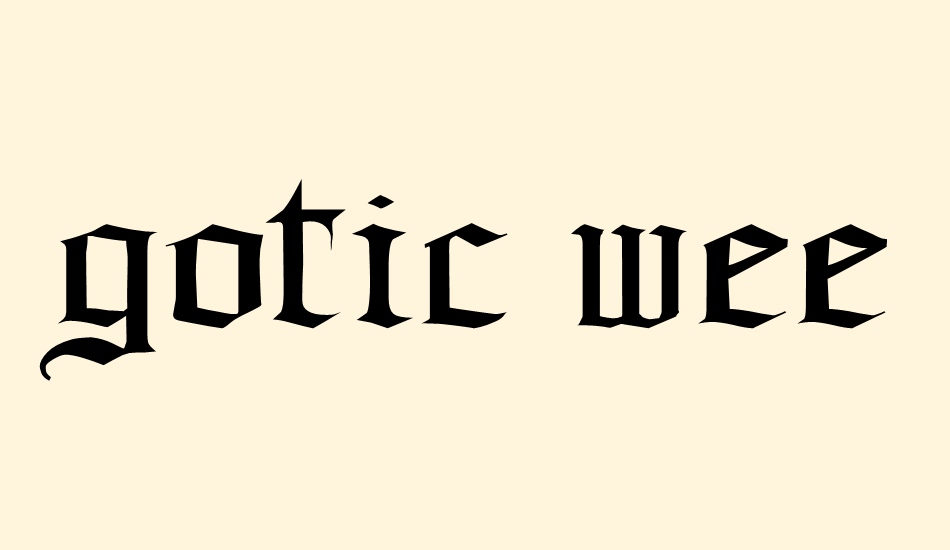 gotic ween font big